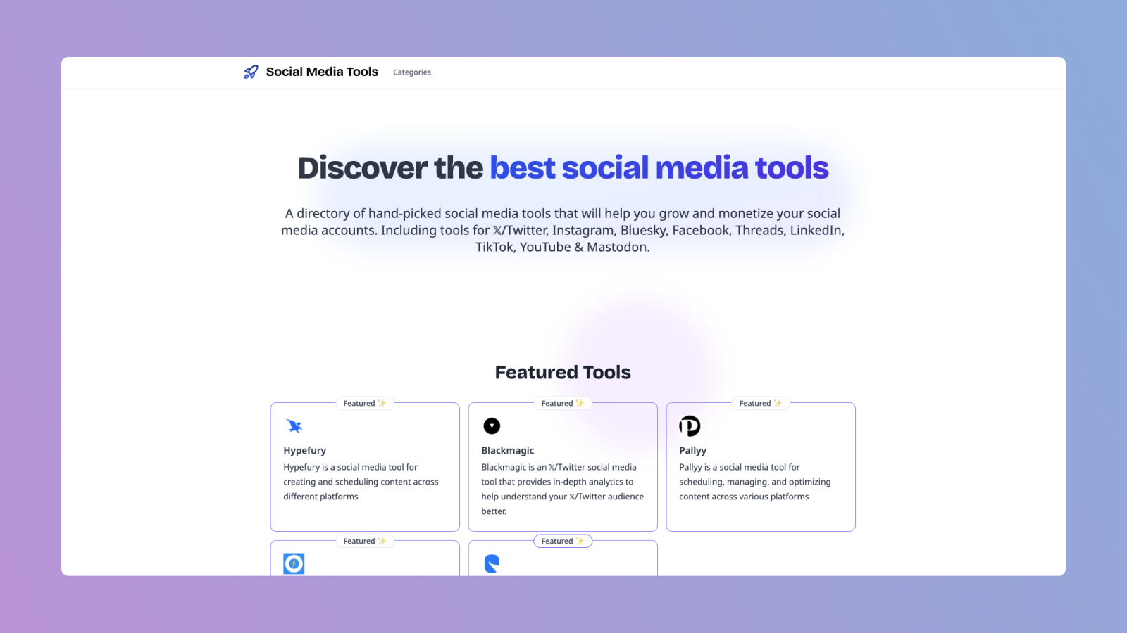 Social Media Tools